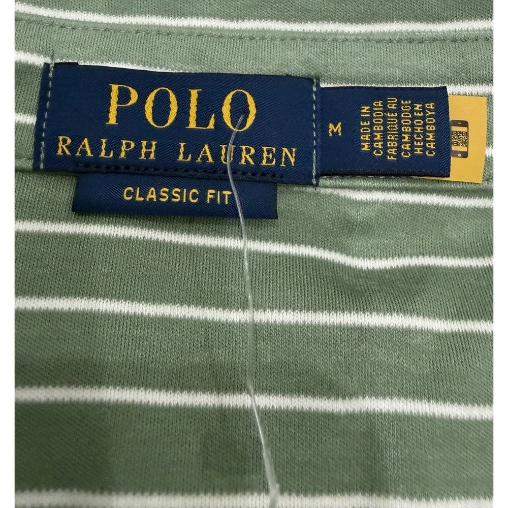 Polo Ralph Lauren Men's Polo Classic Fit 100 Cotton Green Size M NWT